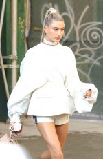 HAILEY BALDWIN Heading to Yeezy Fashion Show in New York 02/15/2017
