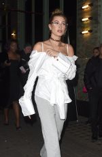 HAILEY BALDWIN Leaves Sexy Fish in London 02/18/2017