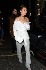 HAILEY BALDWIN Leaves Sexy Fish in London 02/18/2017
