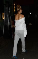 HAILEY BALDWIN Leaves Sexy Fish in London 02/18/2017