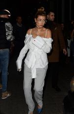 HAILEY BALDWIN Leaves Sexy Fish in London 02/18/2017