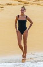 HAILEY BALWIN in Swimsuit on the Beach in Hawaii 02/03/2017