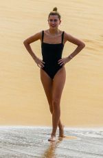 HAILEY BALWIN in Swimsuit on the Beach in Hawaii 02/03/2017
