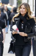 HEIDI KLUM Out and About in New York 02/08/2017