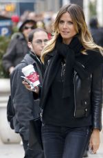 HEIDI KLUM Out and About in New York 02/08/2017