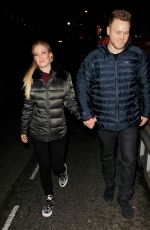 HEIDI MONTAG and Spencer Pratt Night Out in London 02/04/2017