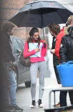HELEN FLANAGAN on the Set of Coronation Street in Manchester 02/23/2017