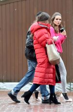 HELEN FLANAGAN on the Set of Coronation Street in Manchester 02/23/2017