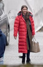 HELEN FLANAGAN on the Set of Coronation Street in Manchester 02/23/2017