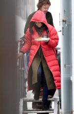 HELEN FLANAGAN on the Set of Coronation Street in Manchester 02/23/2017