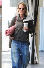 HELEN HUNT Heading to a Yoga Class in Brentwood 02/25/2017