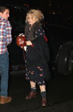 HELENA BONHAM CARTER Arrives to Her Home in New York 01/31/2017