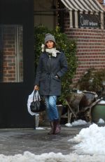 HELENA CHRISTENSEN Out and About in New York 02/10/2017