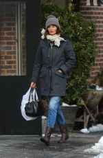 HELENA CHRISTENSEN Out and About in New York 02/10/2017