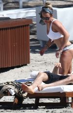HILARY DUFF in Bikini on the Beach in Costa Rica 02/15/2017