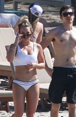 HILARY DUFF in Bikini on the Beach in Costa Rica 02/15/2017