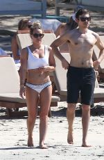 HILARY DUFF in Bikini on the Beach in Costa Rica 02/15/2017
