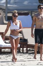 HILARY DUFF in Bikini on the Beach in Costa Rica 02/15/2017