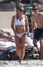 HILARY DUFF in Bikini on the Beach in Costa Rica 02/15/2017