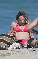 HILARY DUFF in Bikini on the Beach in Mexico 02/04/2017