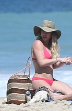 HILARY DUFF in Bikini on the Beach in Mexico 02/04/2017