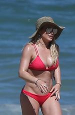 HILARY DUFF in Bikini on the Beach in Mexico 02/04/2017