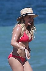 HILARY DUFF in Bikini on the Beach in Mexico 02/04/2017