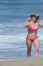 HILARY DUFF in Bikini on the Beach in Mexico 02/04/2017