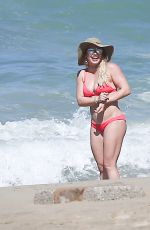 HILARY DUFF in Bikini on the Beach in Mexico 02/04/2017