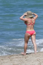 HILARY DUFF in Bikini on the Beach in Mexico 02/04/2017