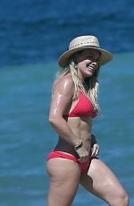 HILARY DUFF in Bikini on the Beach in Mexico 02/04/2017