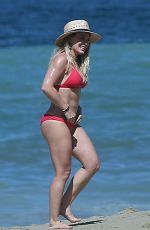 HILARY DUFF in Bikini on the Beach in Mexico 02/04/2017