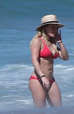 HILARY DUFF in Bikini on the Beach in Mexico 02/04/2017