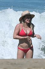 HILARY DUFF in Bikini on the Beach in Mexico 02/04/2017