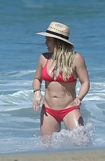 HILARY DUFF in Bikini on the Beach in Mexico 02/04/2017