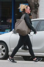 HILARY DUFF Leaves a Gym in Los Angeles 02/21/2017