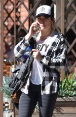 HILARY DUFF Leaves Il Tramezzino in Studio City 01/30/2017
