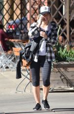 HILARY DUFF Leaves Il Tramezzino in Studio City 01/30/2017