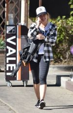 HILARY DUFF Leaves Il Tramezzino in Studio City 01/30/2017