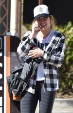 HILARY DUFF Leaves Il Tramezzino in Studio City 01/30/2017