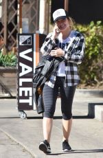 HILARY DUFF Leaves Il Tramezzino in Studio City 01/30/2017
