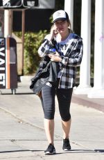 HILARY DUFF Leaves Il Tramezzino in Studio City 01/30/2017