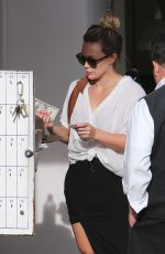 HILARY DUFF Out in Beverly Hills 02/13/2017