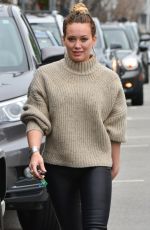 HILARY DUFF Out in West Hollywood 02/21/2017