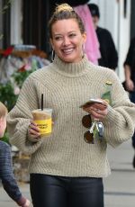 HILARY DUFF Out in West Hollywood 02/21/2017