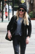 HILARY DUFF Outside a Gym in Studio City 02/07/2017