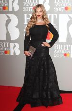 HOLLY HAGAN at Brit Awards 2017 in London 02/22/2017