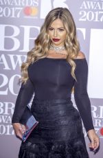 HOLLY HAGAN at Brit Awards 2017 in London 02/22/2017