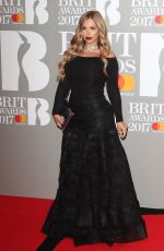 HOLLY HAGAN at Brit Awards 2017 in London 02/22/2017