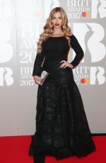 HOLLY HAGAN at Brit Awards 2017 in London 02/22/2017